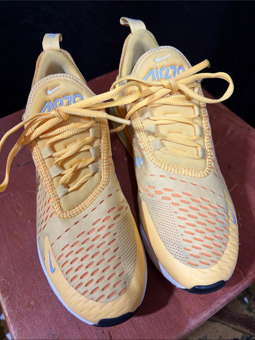 Nike Women’s Air270 Yellow/Orange Mesh Sneakers
